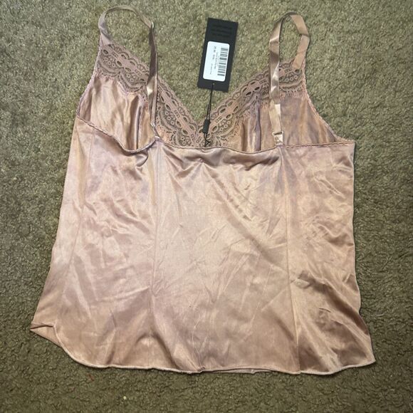 Size 36 (Modern Size L) Vintage Olga Rose Gold Camisole - Picture 3 of 3